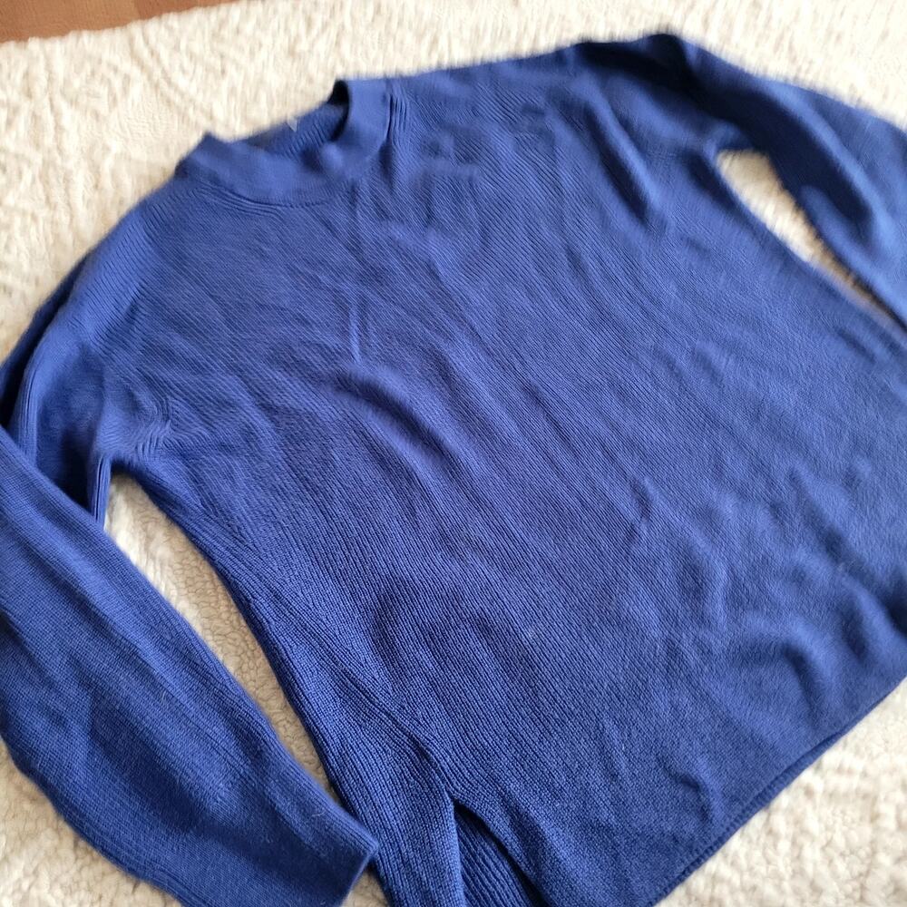 Lululemon Blue Merino Wool Sweater Sz 10
